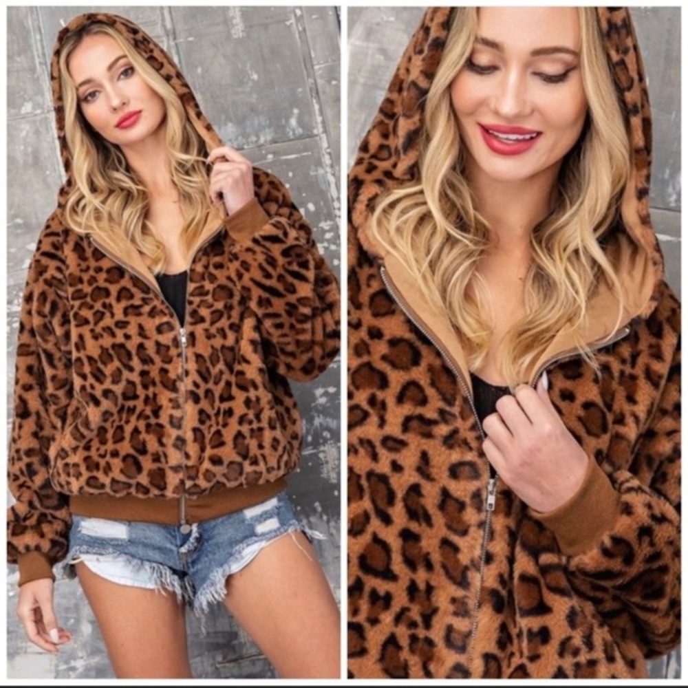 The LISA Leopard Print Bomber Jacket